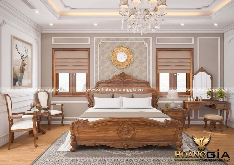 giường ngủ gỗ tự nhiên đẹp