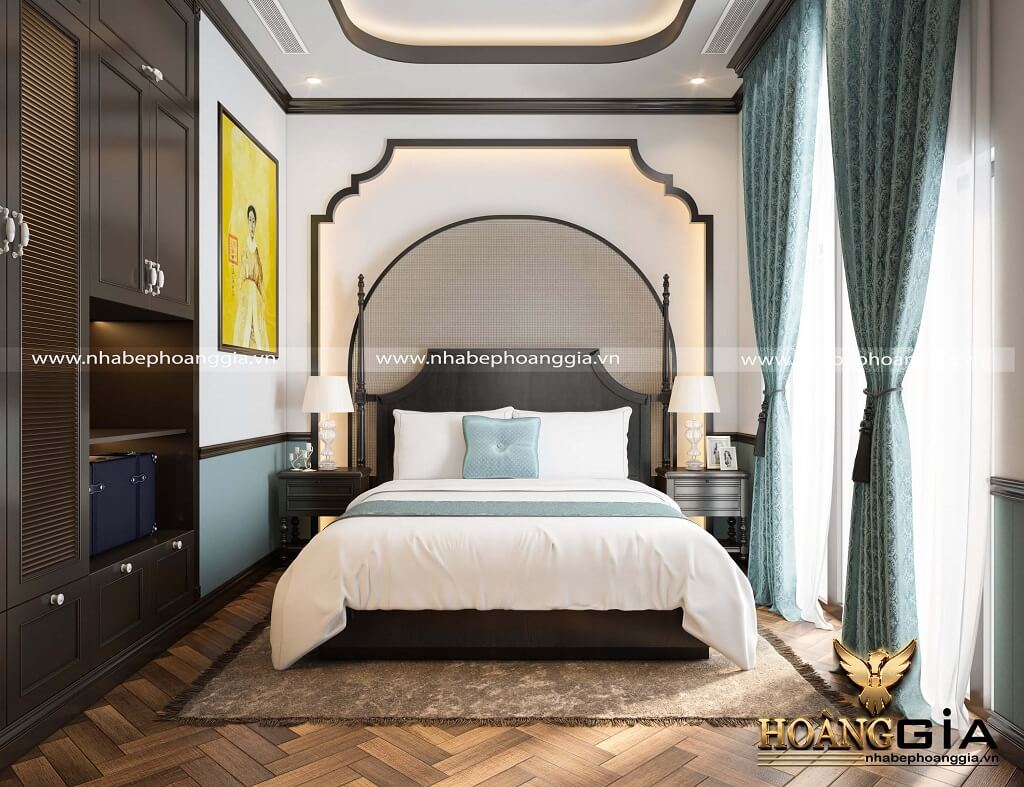 thiết kế phòng ngủ phong cách Indochine