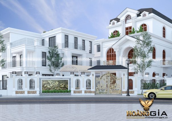Dự án thiết kế ngoại thất biệt thự 3 tầng của chị Mẫn ở Nam Định