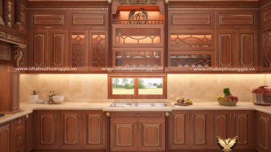 Mẫu thiết kế nội thất phòng bếp tân cổ điển cho biệt thự đẹp được ưa chuộng nhất 2023