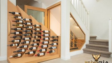 Gợi ý 10 mẫu tủ rượu gầm cầu thang đẹp đầy tiện nghi
