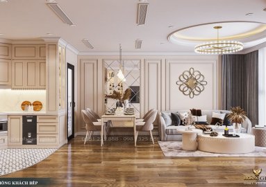 Dự án thiết kế nội thất đương đại cho chung cư cao cấp nhà chị Ngọc